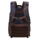 25L Vintage Camera Backpack (Blue) Canvas